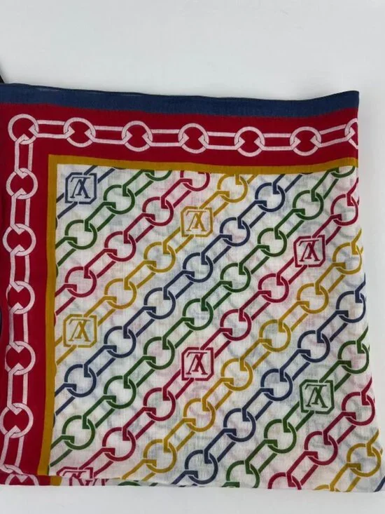 Louis Vuitton Scarf Cotton Multicolor Vintage - Picture 4 of 11